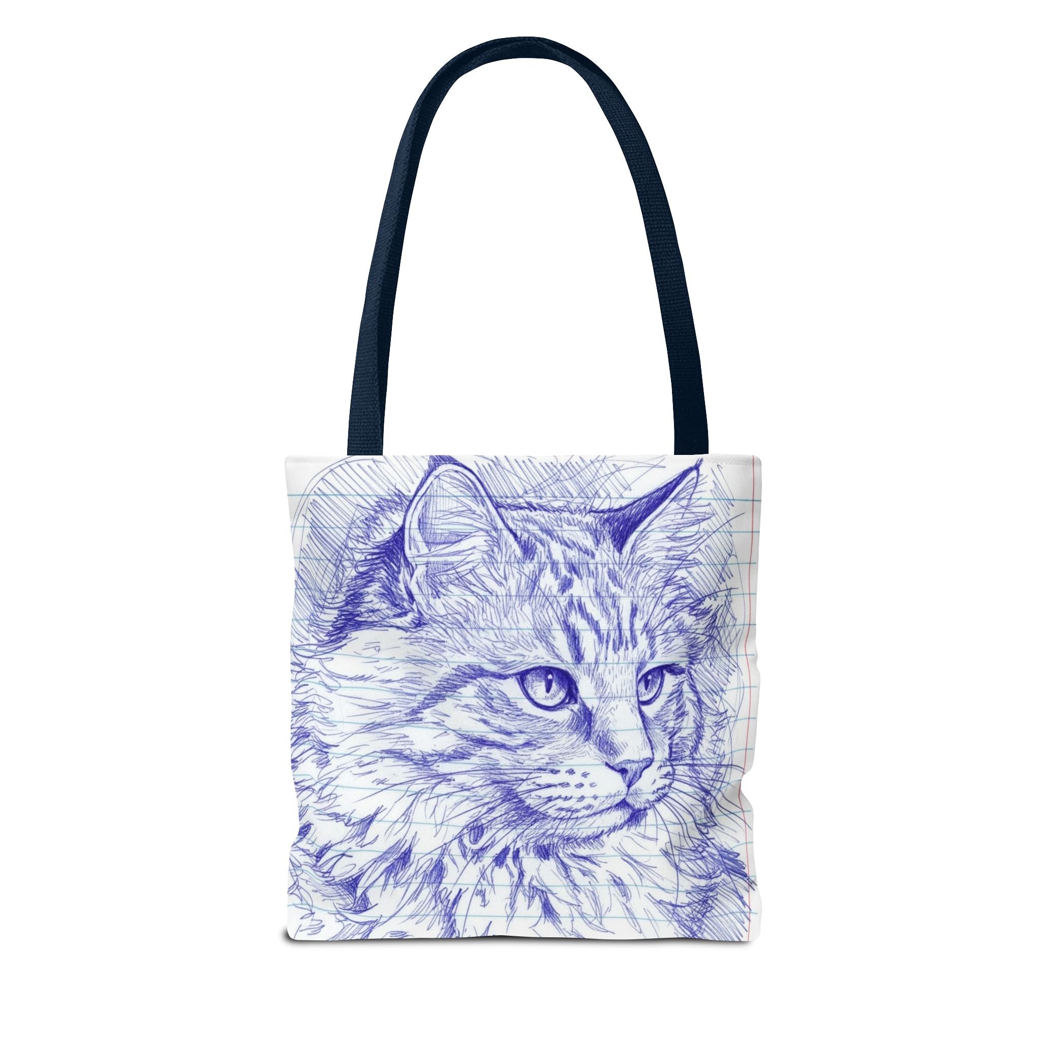 Ballpoint Sketch Cat Tote