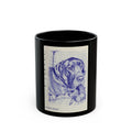 Black Mastidane Pen Sketch Mug — Dog Lover Coffee Cup (11oz/15oz)