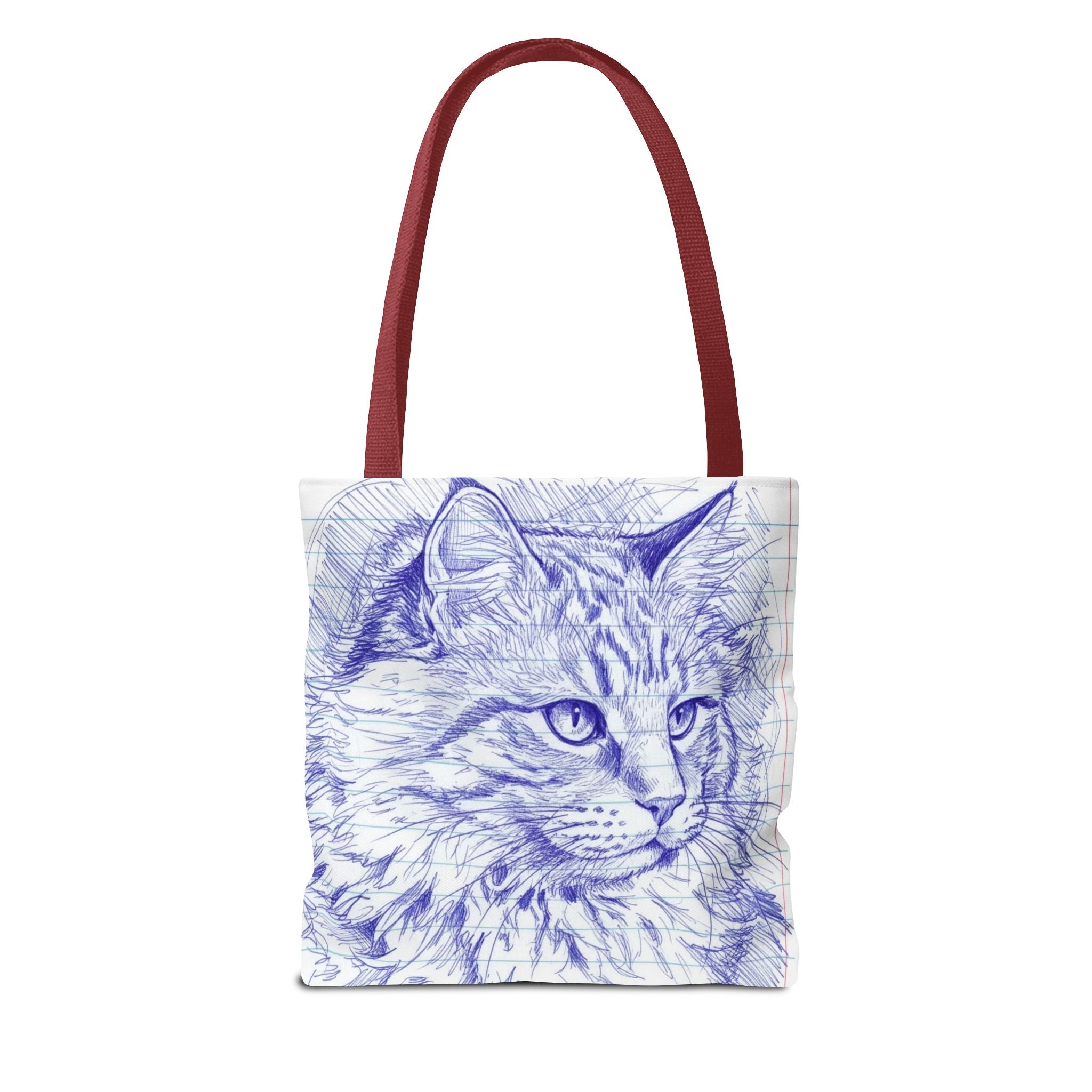 Ballpoint Sketch Cat Tote