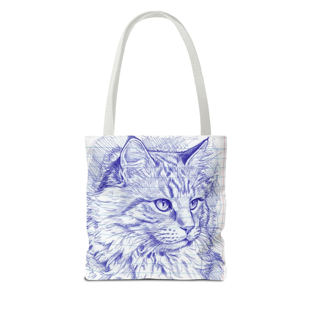 Ballpoint Sketch Cat Tote